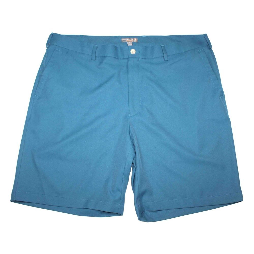 Peter Millar Crown Sport Teal Performance Golf Shorts MS18EB84 Mens Size 38‎